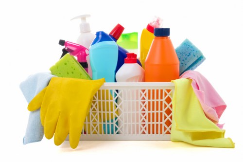 Carpet cleaning team in Merton using sustainable waste handling practices