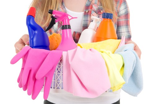 Local cleaners preparing a property for handover in Merton