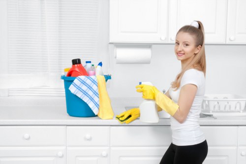 Mixed household contents prepared for removal during a Merton property clearance