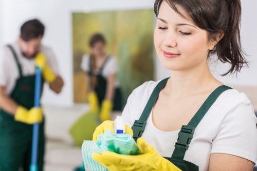 Scheduled cleaning visit for a family home in Merton with tidy shared areas