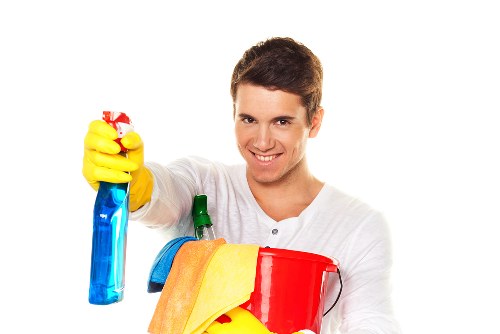 Kitchen and bathroom routine cleaning in a Merton property